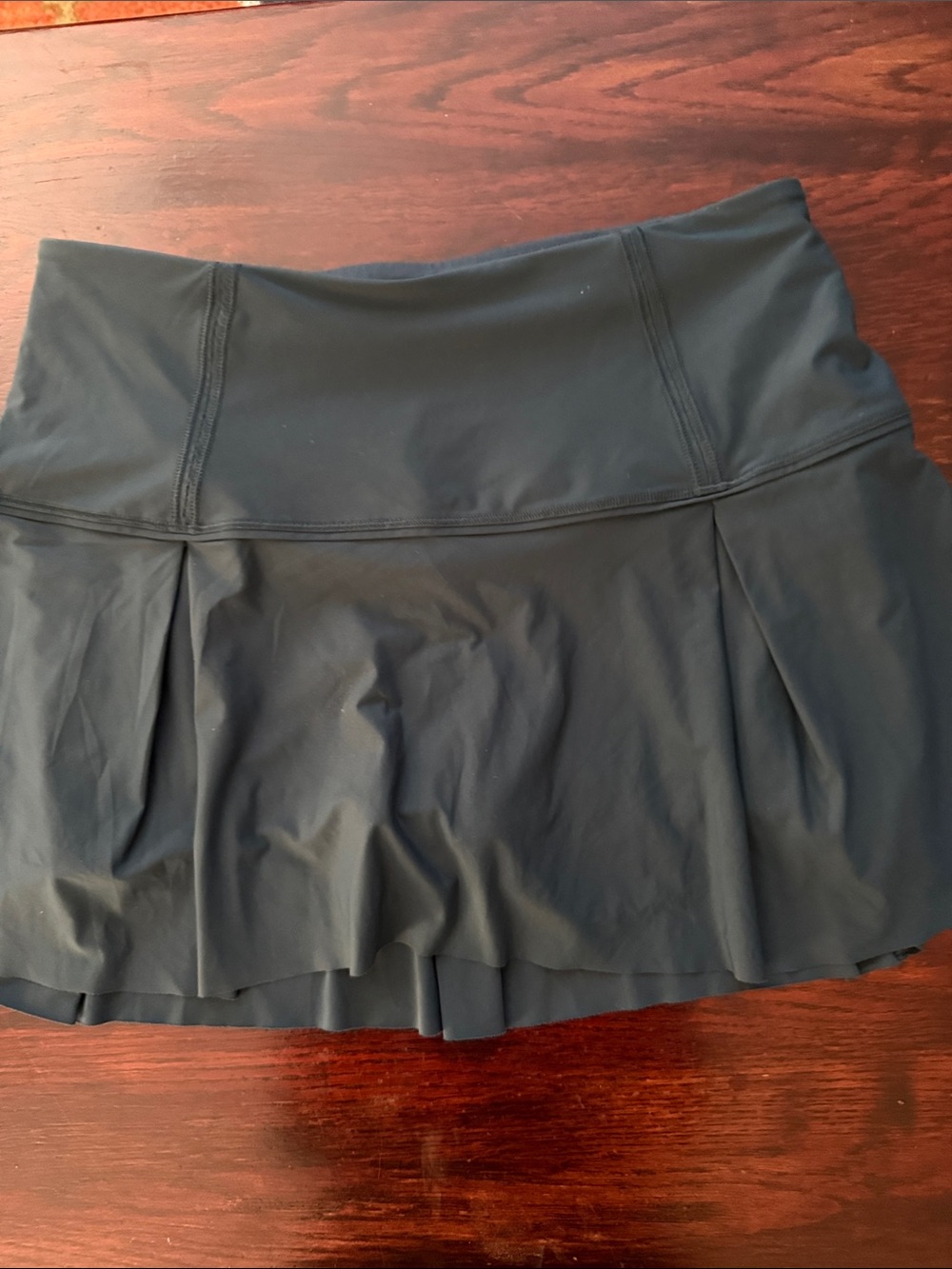 lululemon lost in pace pleated athletic skirt in deep teal - Picture 2 of 4